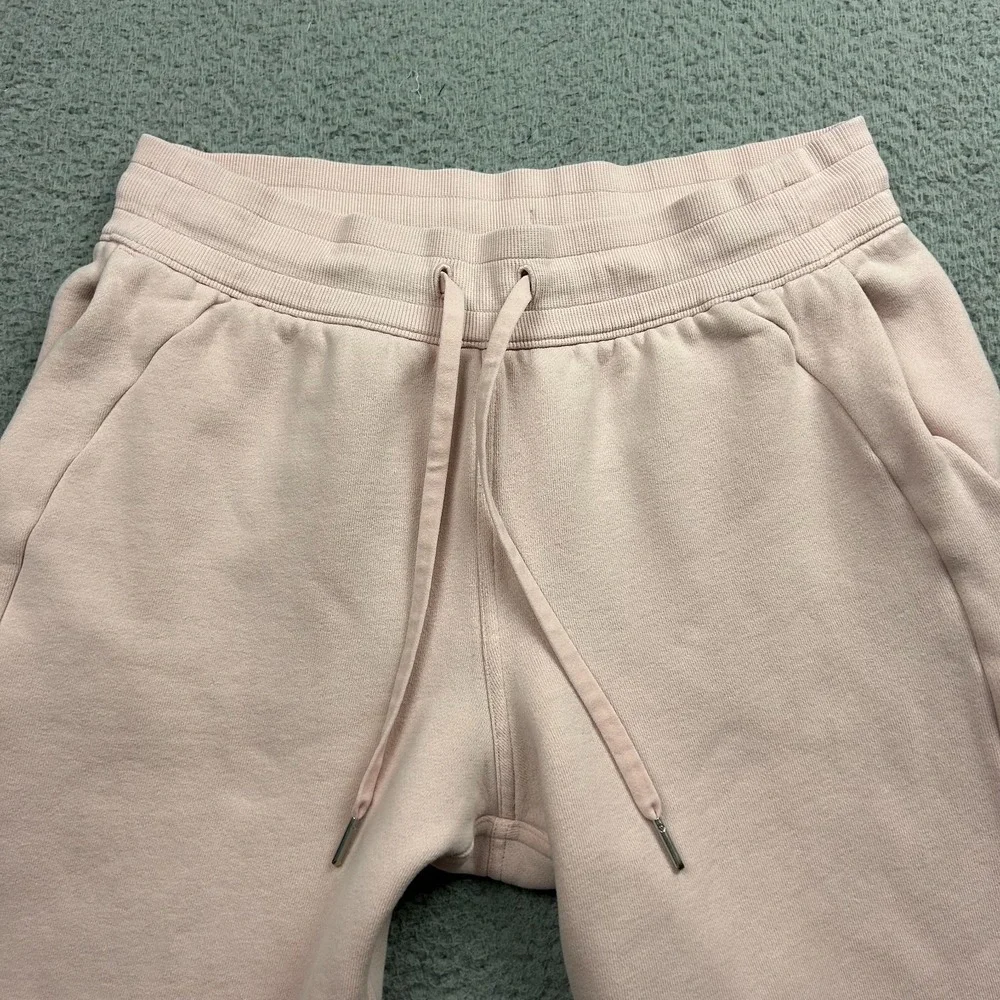 Lululemon Scuba Jogger Pants Womens 8 Pink High Rise Drawstring Cotton Terry